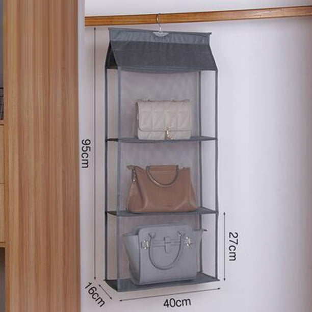 Closet Hanging Bags Shoes Backpack Rack Storage Container Pouch Holder Organizer